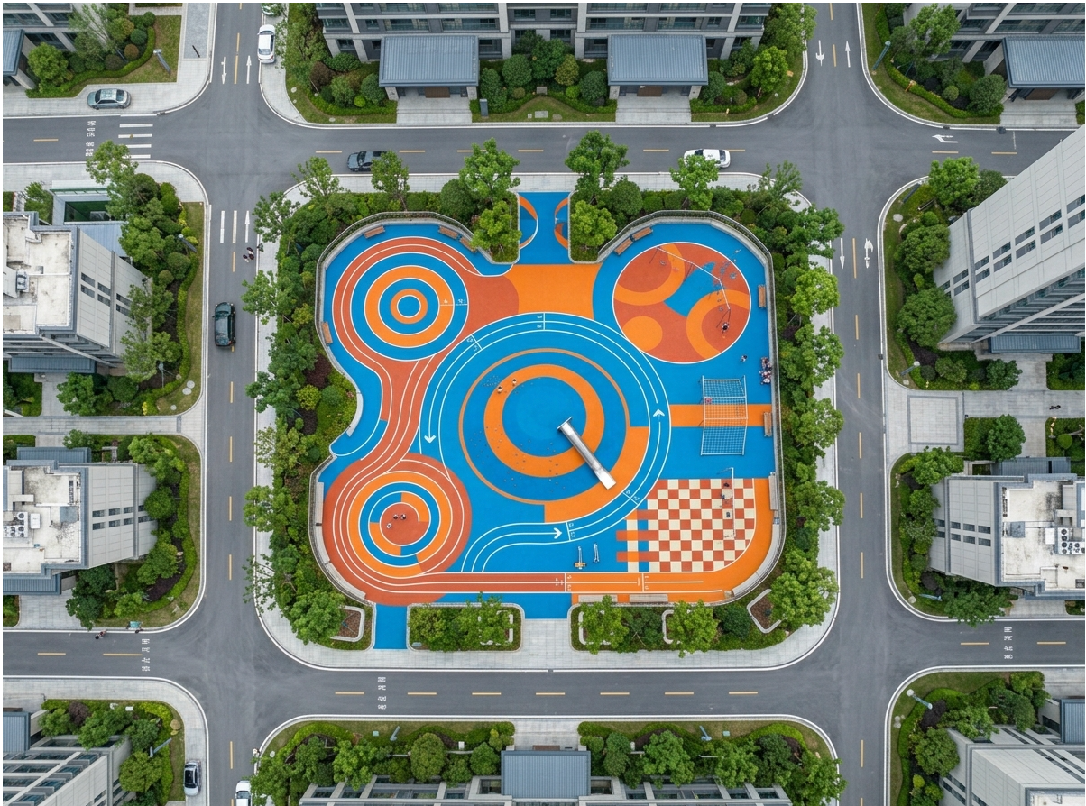 九江市预制型塑胶跑道EPDM塑胶跑道 - 方案